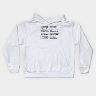 The chemistry of happiness Kids Hoodie